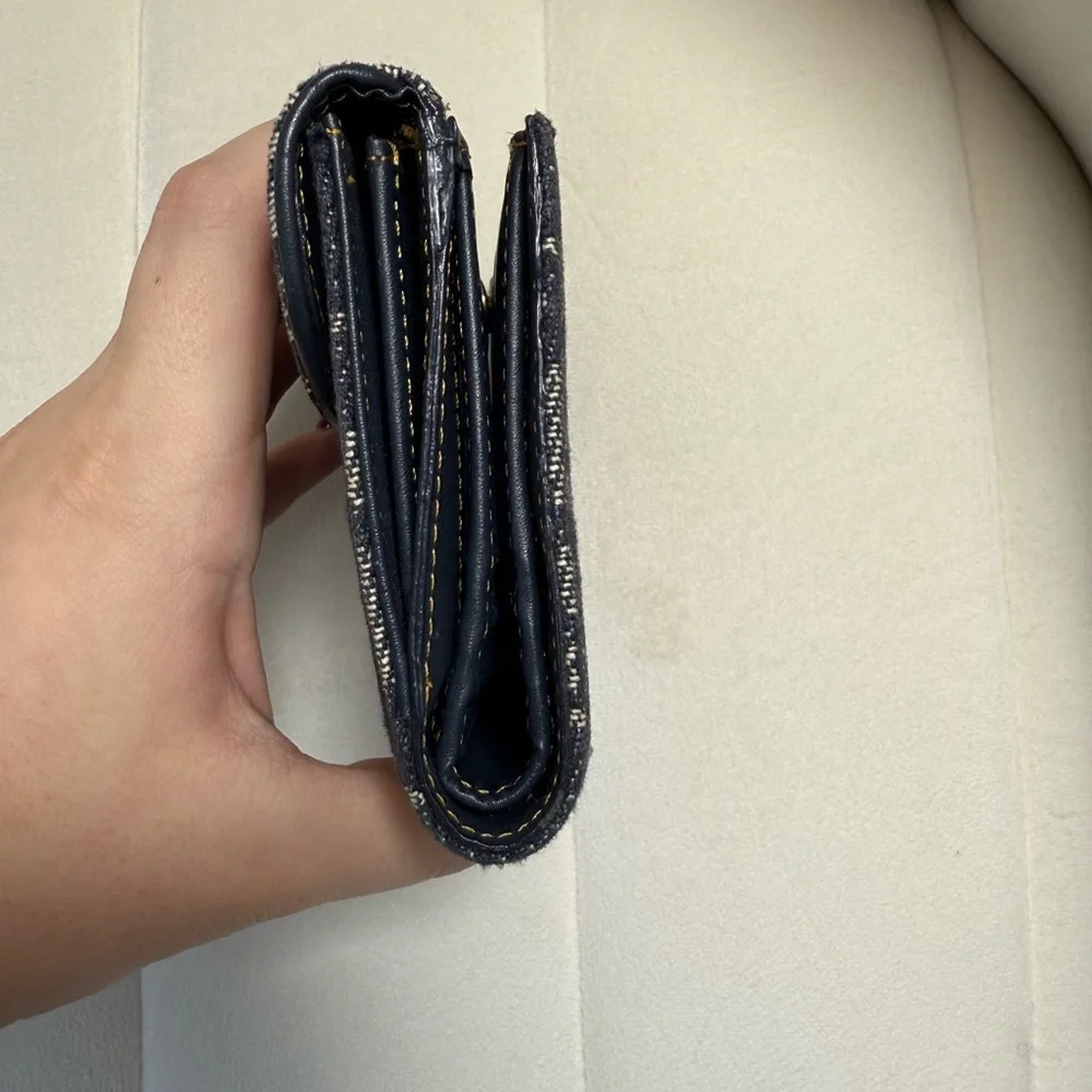 Dior Black and Cream Monogram Clutch
